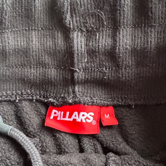 Pillars Black Joggers with Red Logo Patch - Picture 4 of 6